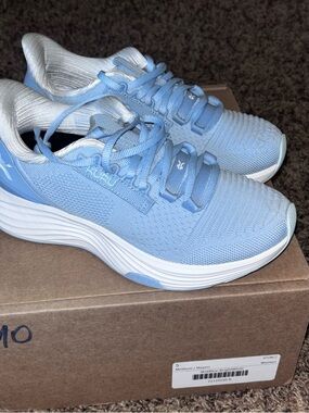 KURU Atom 2 Womens Shoes Sz 5 Running Mist Blue Bright White Lace Up Sneaker